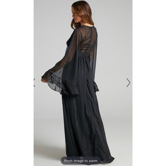 TUCKERNUCK Black Channing Polo Maxi Dress Size Medium - Picture 7 of 12